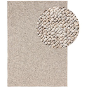 Nest Waschbarer Kurzflor Teppich Enzo Beige/Multicolor 80x150 cm - Moderner Bunter Teppich für Wohnzimmer