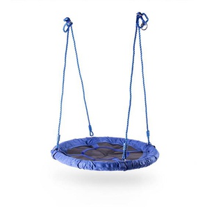 Nestschaukel Heimspiel Fun , Blau, Schwarz , Metall, Kunststoff , 90x140 cm , Spielzeug, Kinderspielzeug