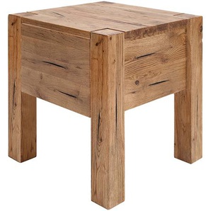 Neue Modular Nachttisch Porto-Alegre Massivholz Sumpfeiche Braun 40x45x40 cm (BxHxT)