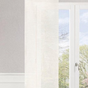 Neutex for you! Schiebegardine NICO, Paneelwagen (1 St), halbtransparent, Naturoptik mit Leinenanteil