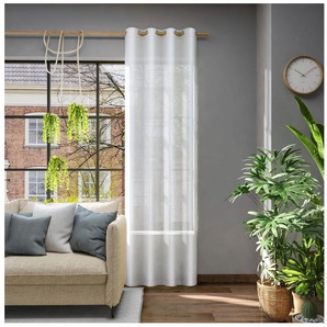 Neutex for you! Vorhang Libre-ECO, Ösen (1 St), halbtransparent, Jacquard, Nachhaltig, Breite 142 cm, nach Maß