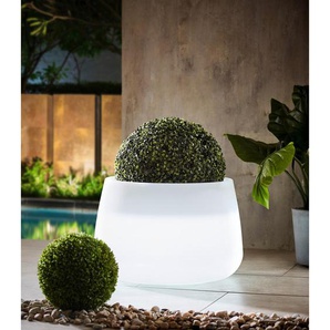 New Garden LED-Blumentopf, Weiß, 59x39 cm, Lampen & Leuchten, Aussenbeleuchtung, Aussenleuchten