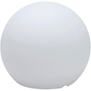 Newgarden AUßENKUGELLEUCHTE Buly, Weiß, Transparent, Kunststoff, LED-Leuchtmittel austauschbar, Lampen & Leuchten, Außenbeleuchtung, Außenleuchten