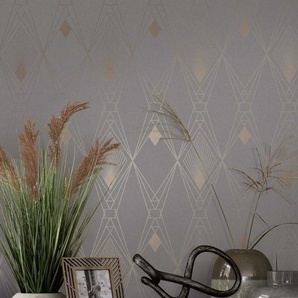 Next Vliestapete DECO GEOMETRIC Vliestapete 10mx52cm, texturiert, 3D-Optik, (1 St)