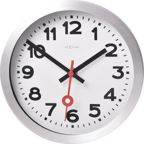 Nextime Tisch- Wanduhr Station Ø 19 cm weiß GLO715010591