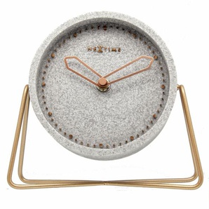 Nextime Tischuhr Cross Table 17,5 x 15,5 cm grau GLO715010592