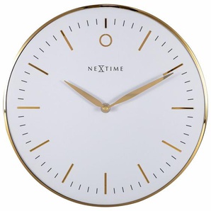 Nextime Wanduhr Small Glamour Ø 30 cm weiß GLO715010601