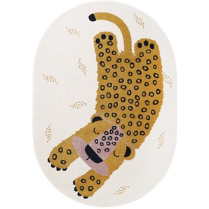 Niedlicher Leoparden Teppich Kleo miel, 100% Polypropylen, Ökotex 100 zertifiziert, 120 x 170 cm, von Nattiot