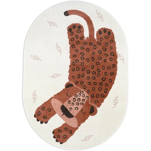 Niedlicher Leoparden Teppich Kleo sienna, 100% Polypropylen, Ökotex 100 zertifiziert, 120 x 170 cm, von Nattiot