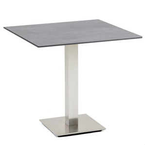 Niehoff Bistro Tisch quadratisch 68x68cm, HPL Beton-Design