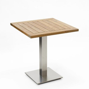 Niehoff Bistro Tisch quadratisch 68x68cm, Teak recycled