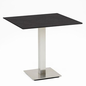 Niehoff Bistro Tisch quadratisch 81x81cm, HPL Granit-Design