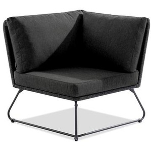 Niehoff Kubu Lounge Eckmodul Aluminium/Kordel inkl. Kissensatz