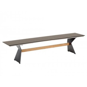 Niehoff Nero Bank 180cm, HPL grau/braun-Design
