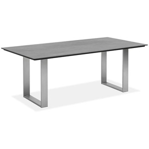 Niehoff Noah Tisch 160cm, Profilkufe, Tischplatte HPL Beton-Design