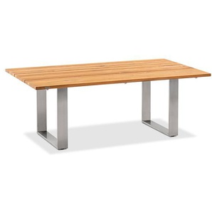 Niehoff Noah Tisch 220cm, Profilkufe, Tischplatte Teak-geölt