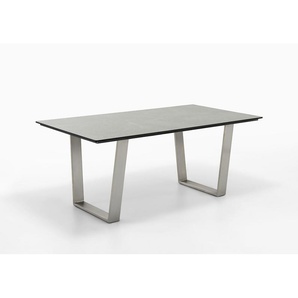 Niehoff Noah Tisch Edelstahl Trapezkufe/HPL 160x95 cm bis 220x95