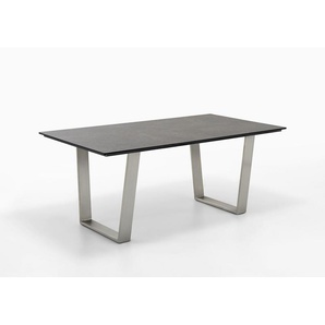 Niehoff Noah Tisch Edelstahl Trapezkufe/HPL 160x95 cm bis 220x95