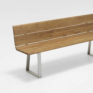 Niehoff Nova Bank Edelstahl/Teak