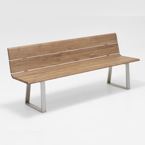 Niehoff Nova Massivholzbank 200cm, Teak-gebürstet