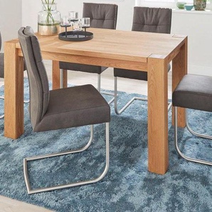 NIEHOFF SITZMÖBEL Freischwinger Komfort (Set, 2 St), in 3 Farben, Gestell aus Edelstahl