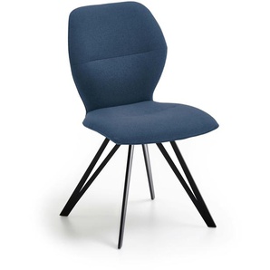 Niehoff Sitzmöbel Merlot Design-Stuhl Stativgestell Eisen Schwarz