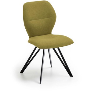 Niehoff Sitzmöbel Merlot Design-Stuhl Stativgestell Eisen Schwarz