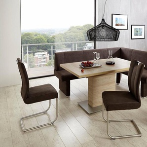 NIEHOFF SITZMÖBEL Säulen-Esstisch Pia (Set), mit Auszugsfunktion, Breite 140 cm
