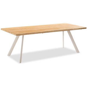 Niehoff Solid Tisch Aluminium/Teak Massivholz gebürstet