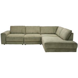 Niels Andersson Ecksofa Niels Andersson, Waldgrün, Textil, 3-Sitzer, Eckteil, L-Form, 316x242 cm, Goldenes M, Typenauswahl, Stoffauswahl, Armteil