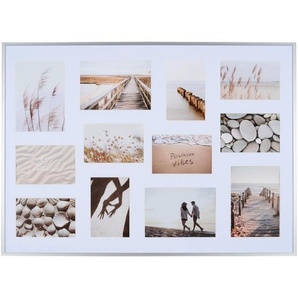 Nielsen Bilderrahmen Pixel schwarz 11 Opening, Silber, Metall, rechteckig, 50x70 cm, Passepartout, Bilder und Zubehör, Bilderrahmen, Alurahmen