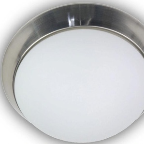 niermann Deckenleuchte »Opal matt, Dekorring Nickel matt, LED«, 1 flammig, Leuchtmittel LED-Board   LED wechselbar