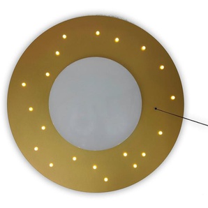 niermann Deckenleuchte Starlight, Gold, Nachtlichtfunktion, ohne Leuchtmittel, E27 Fassung für einfachen Leuchtmittelwechsel