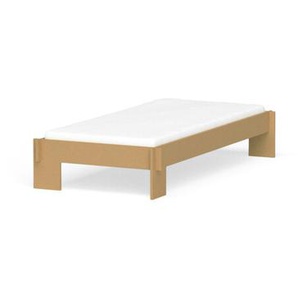 Nils Holger Moormann Bettgestell Siebenschläfer MDF pur, Designer Christoffer Martens, 36.5x102.6 cm