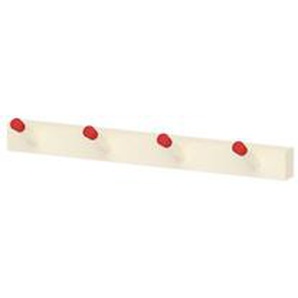 Nils Holger Moormann Garderobe Rechenbeispiel Ahorn rot, Designer Moormann, 7.6x11.5 cm