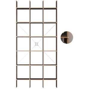 Nils Holger Moormann Regal FNP 3x5 schwarz gewachst, Designer Axel Kufus, 223x105.5x34 cm
