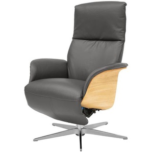Nils Olsen Drehsessel mit Relaxfunktion Frederik ¦ grau ¦ Maße (cm): B: 78 H: 113 T: 79.0