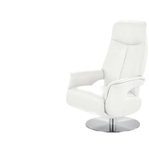 Nils Olsen Drehsessel weiß - Leder 5020 Nils ¦ weiß ¦ Maße (cm): B: 70 H: 111 T: 79.0