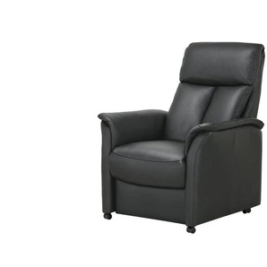 Nils Olsen Fernsehsessel M Leder / Kunstleder Agda - schwarz - Materialmix - 85 cm - 110 cm - cm 85,0 | Möbel Kraft
