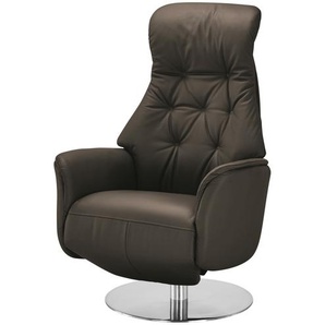 Nils Olsen Funktionssessel aus Echtleder Arend ¦ braun ¦ Maße (cm): B: 74 H: 114 T: 80.0