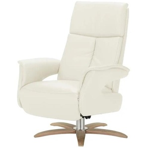 Nils Olsen Relaxsessel aus Leder  Lia ¦ weiß ¦ Maße (cm): B: 78 H: 108 T: 86.0