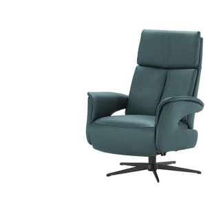 Nils Olsen Relaxsessel aus Leder mit verschiedenen Funktionen Lia ¦ blau ¦ Maße (cm): B: 78 H: 106 T: 84.0