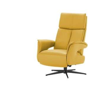 Nils Olsen Relaxsessel aus Leder mit verschiedenen Funktionen Lia ¦ gelb ¦ Maße (cm): B: 78 H: 106 T: 84.0