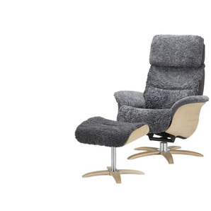 Nils Olsen Relaxsessel aus Schaffell  Balance ¦ grau ¦ Maße (cm): B: 76 H: 106 T: 115.0