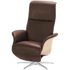 Nils Olsen Relaxsessel Leder / Kunstleder Frederik ¦ braun ¦ Maße (cm): B: 78 H: 113 T: 79.0