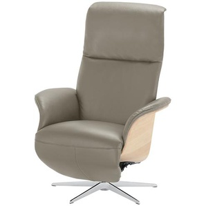Nils Olsen Relaxsessel Leder / Kunstleder Frederik ¦ grau ¦ Maße (cm): B: 78 H: 113 T: 79.0