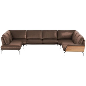 Nils Olsen Wohnlandschaft Alva - braun - Materialmix - 404 cm - 87 cm - cm 309,0 | Möbel Kraft