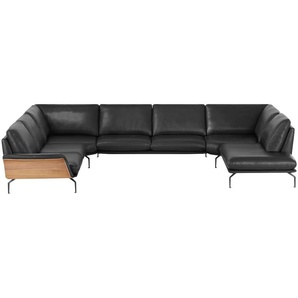 Nils Olsen Wohnlandschaft Alva - schwarz - Materialmix - 404 cm - 87 cm - cm 309,0 | Möbel Kraft