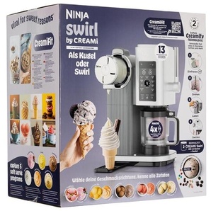 Ninja Eismaschine Swirl for CREAMi 13-in-1 Soft Serve  Ice Cream Maker NC701EU