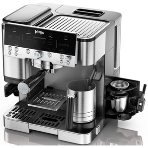 NINJA Espressomaschine ES601EU, schwarz (silber, schwarz), B:33cm H:37cm T:34cm, Kaffeemaschinen, Espresso-, Cold Brew- und Filterkaffeemaschine, Topseller